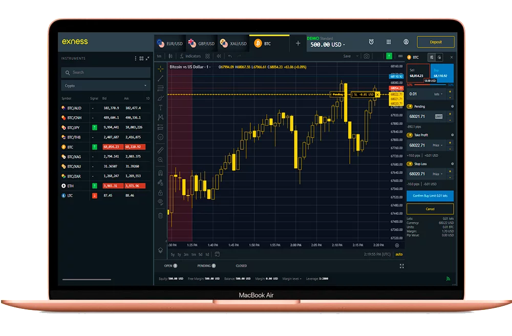 exness-示范帐户-在电脑上